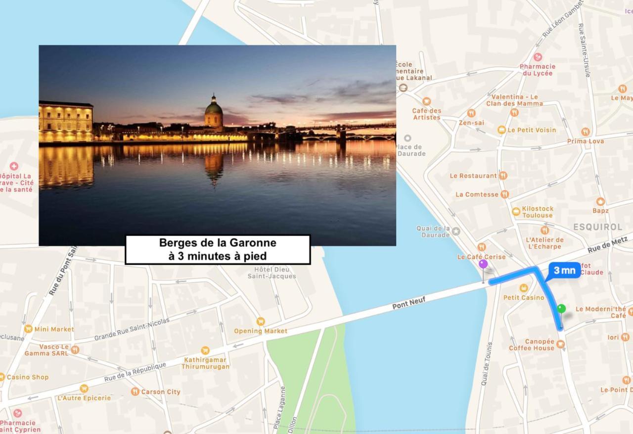L'Estival - Appartement Au Calme Toulouse Hypercentre מראה חיצוני תמונה